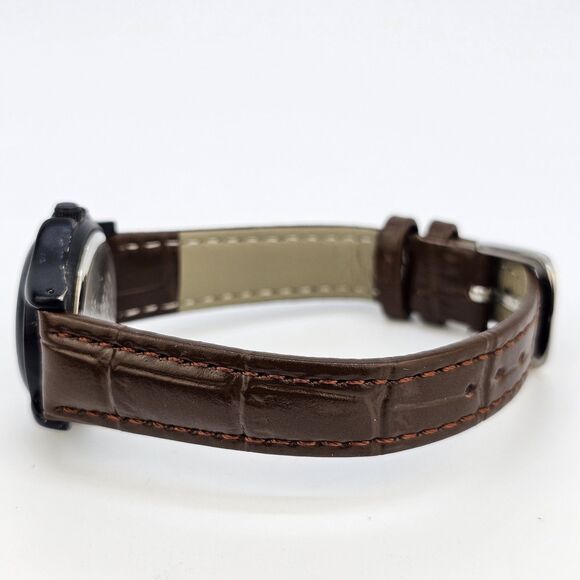 Galaxie By Elgin Women's Watch 26MM Cream Dial New Brown‎ Leather Bands Battery - Picture 7 of 12